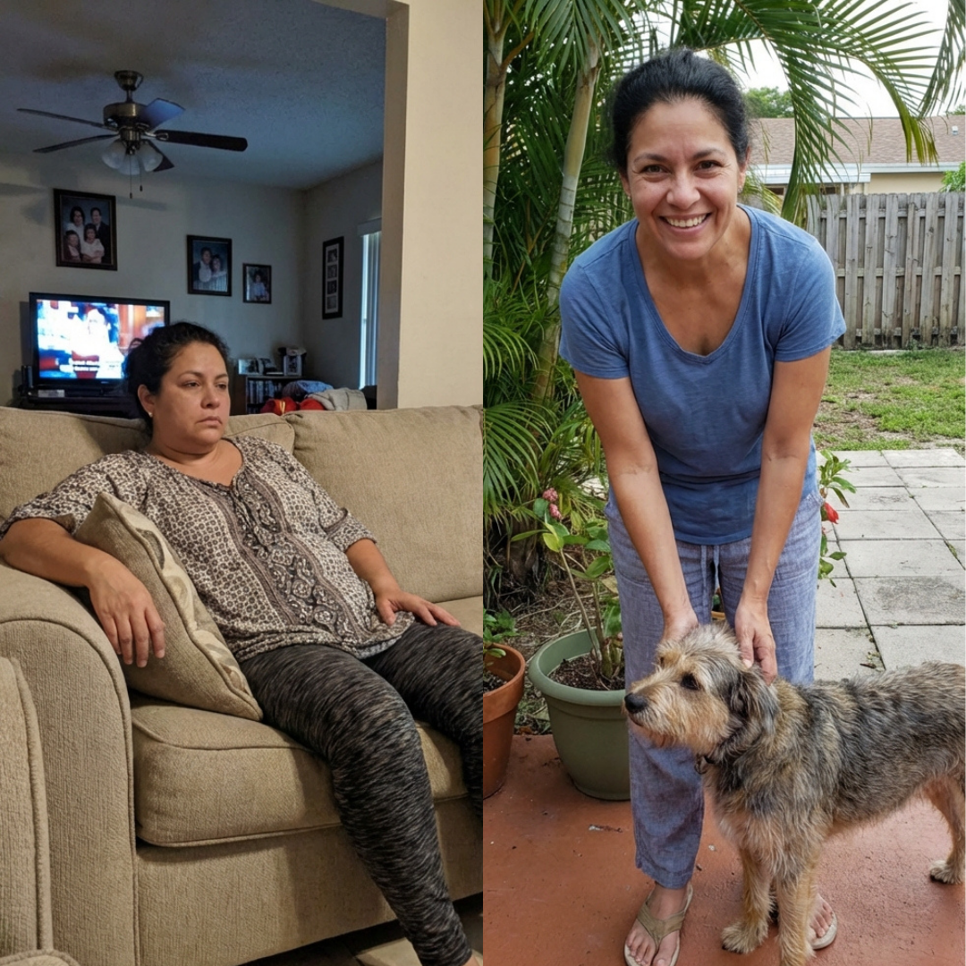 Aracelli D. before and after weight loss transformation